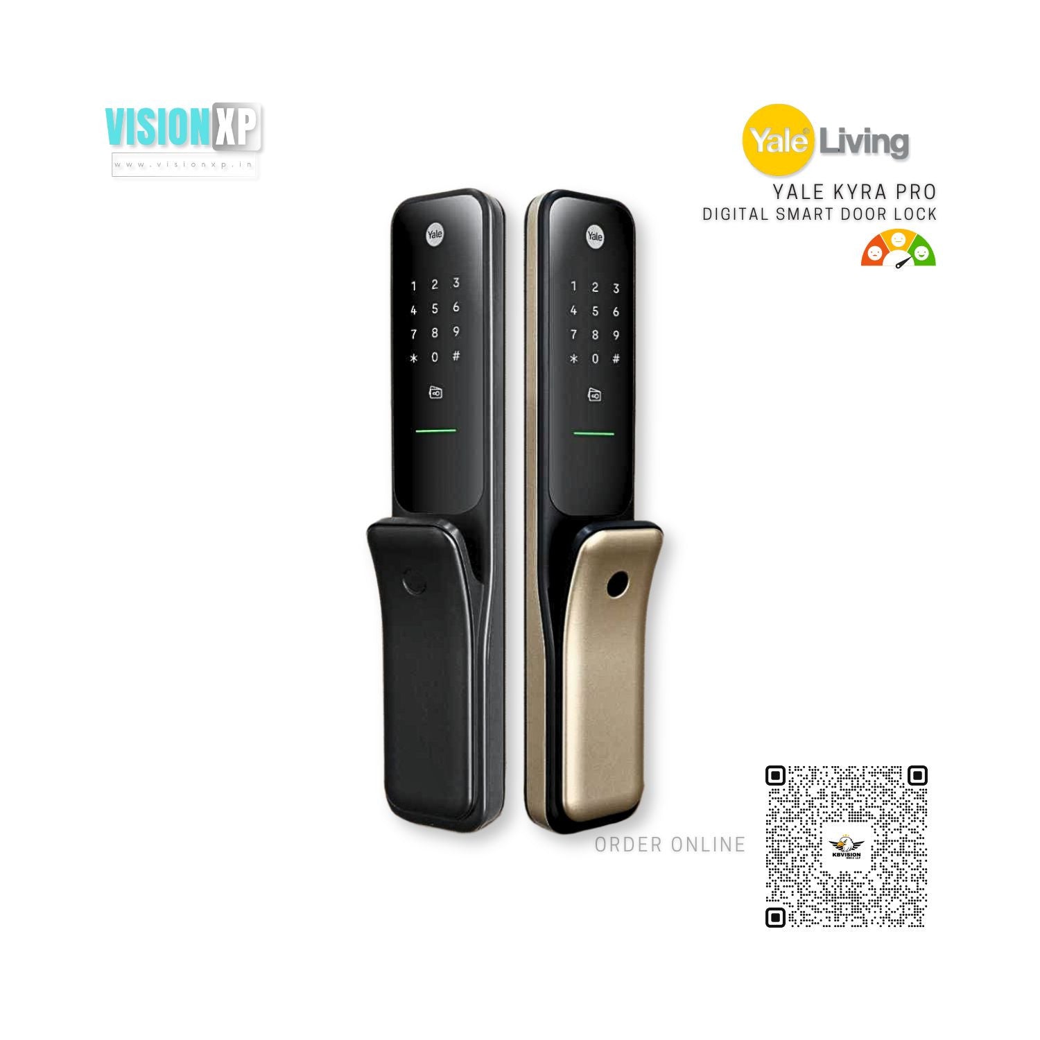Yale Kyra Pro Push Pull Mortise Digital Smart Door Lock Yale Kyra Pro Push Pull Mortise Digital Smart Door Lock